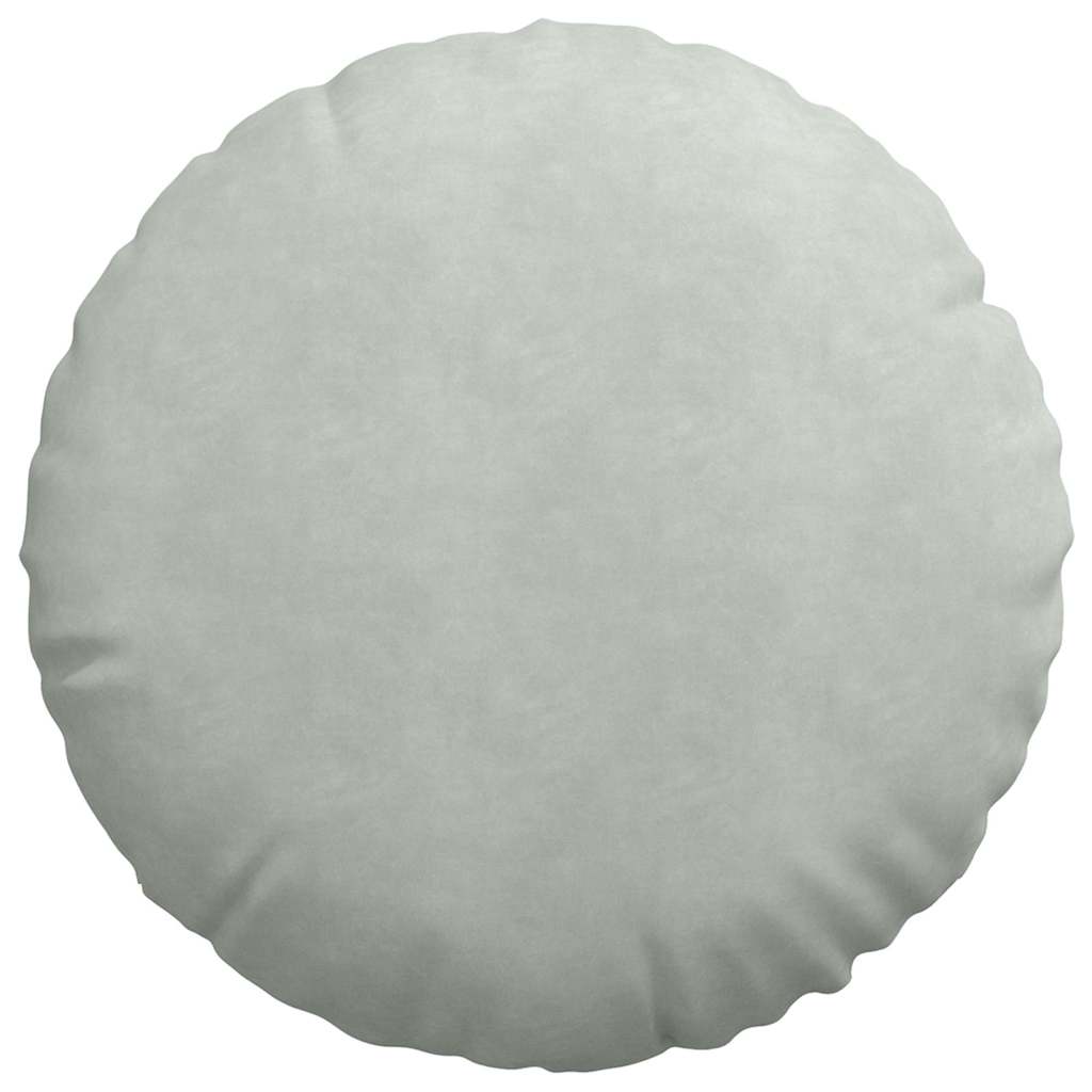 Μαξιλάρια καθισμάτων 2 pcs Ανοιχτό γκρι Ø60 x 21 εκ Βελούδο
