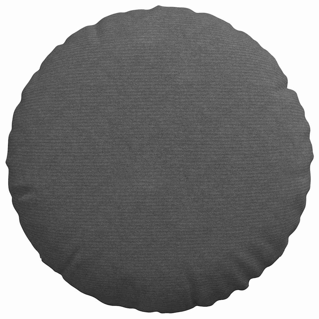 Μαξιλάρια καθισμάτων 2 pcs Σκούρο Γκρι Ø60 x 21 εκ