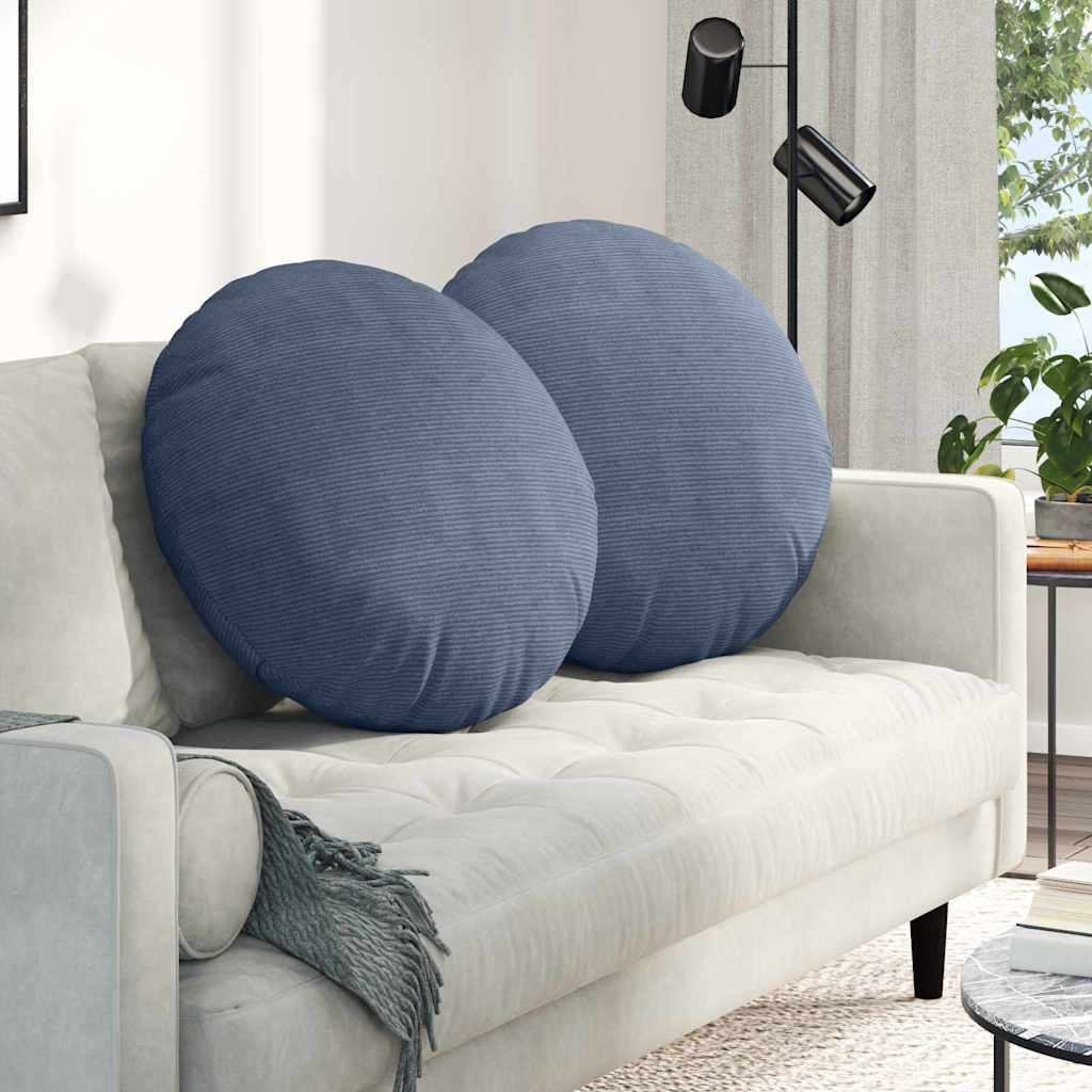 Μαξιλάρια καθισμάτων 2 pcs Μπλε Ø60 x 21 εκ