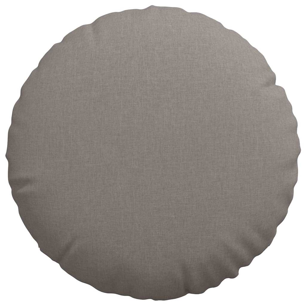 Μαξιλάρια καθισμάτων 2 pcs Taupe Ø80 x 29 εκ ύφασμα