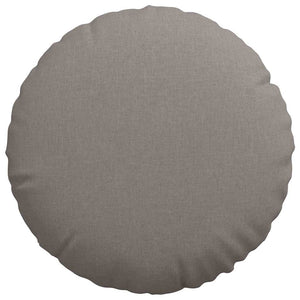 Μαξιλάρια καθισμάτων 2 τμχ. Ύφασμα Taupe Ø80 x 29 εκ
