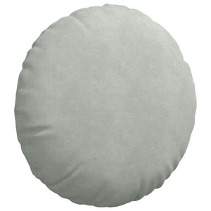 Μαξιλάρια καθισμάτων 2 pcs Ανοιχτό γκρι Ø 40 x 13 εκ. Βελούδο