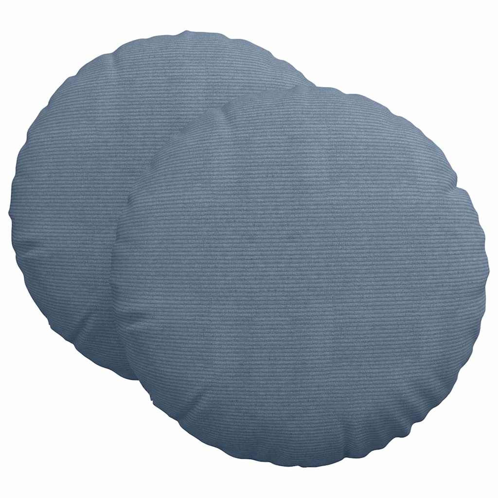 Μαξιλάρια καθισμάτων 2 pcs Μπλε Ø 80 cm Υφασμάτινο Κορντουρά
