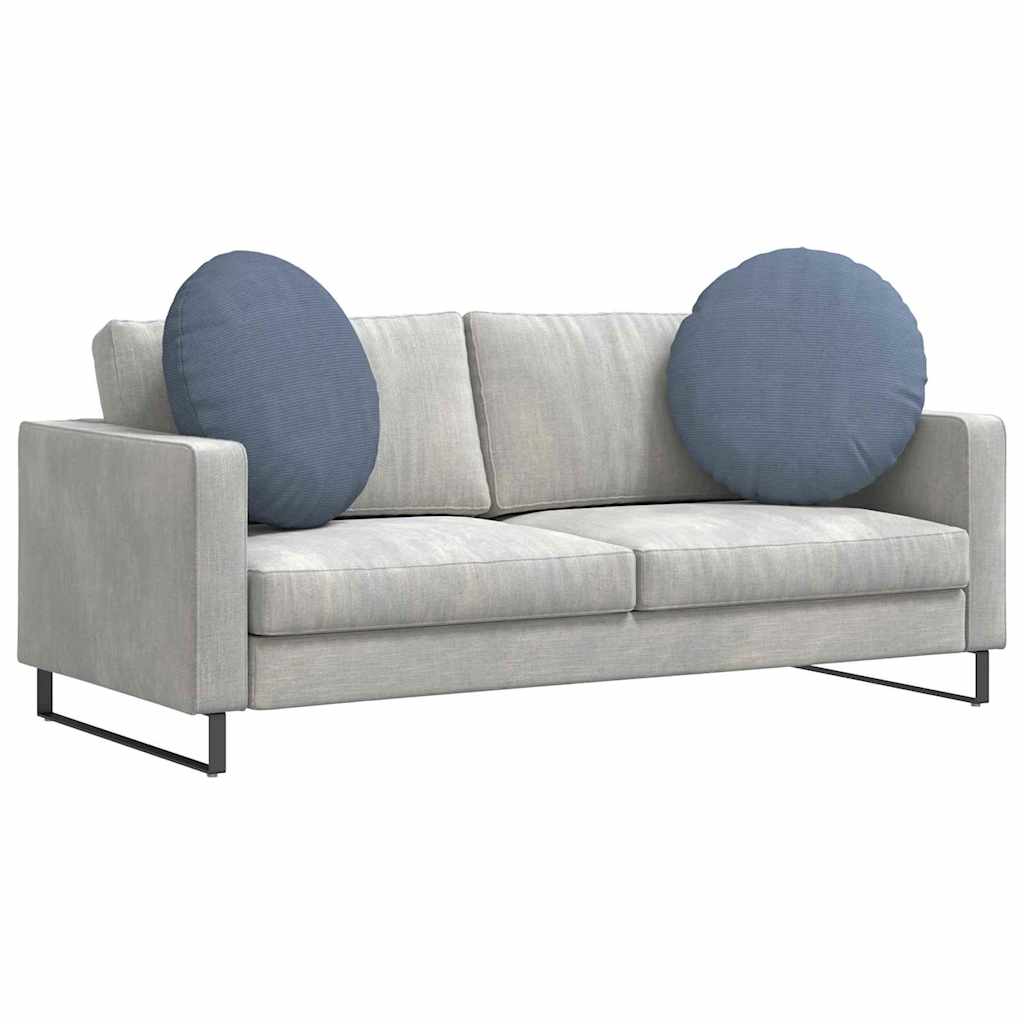 Μαξιλάρια καθισμάτων 2 pcs Μπλε Ø 80 cm Υφασμάτινο Κορντουρά
