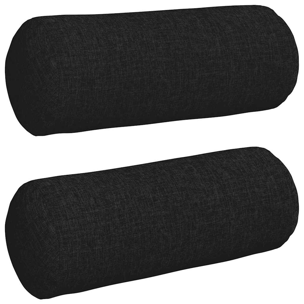 Μαξιλάρια Στήριγμα 2 pcs Μαύρο Ø 15 x 40 εκ ύφασμα