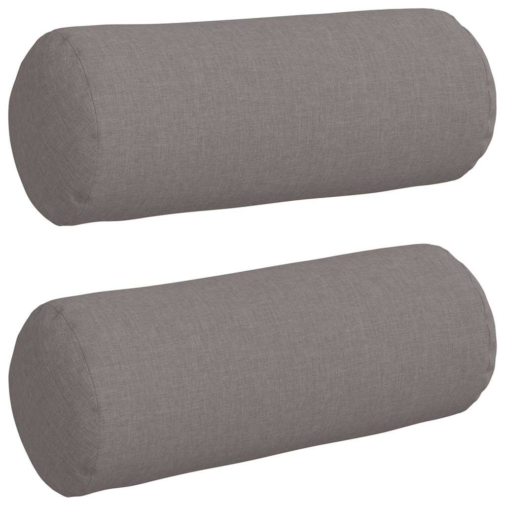 Μαξιλάρια Στήριγμα 2 pcs Taupe Ø 15 x 40 εκ ύφασμα - Pakobazaar