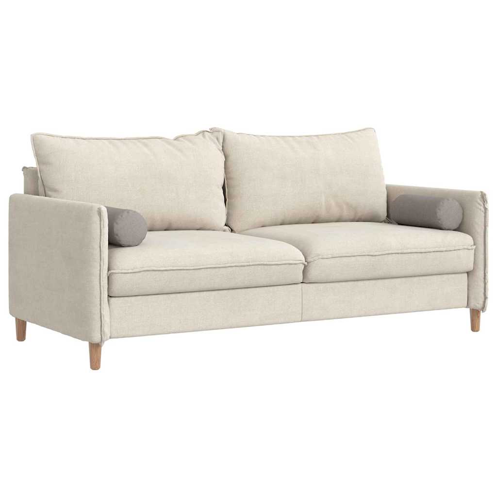 Μαξιλάρια Στήριγμα 2 pcs Taupe Ø 15 x 40 εκ ύφασμα - Pakobazaar