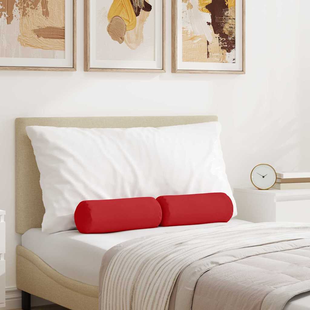 Μαξιλάρια Στήριγμα 2 pcs Κόκκινο Ø 15 x 40 εκ ύφασμα - Pakobazaar