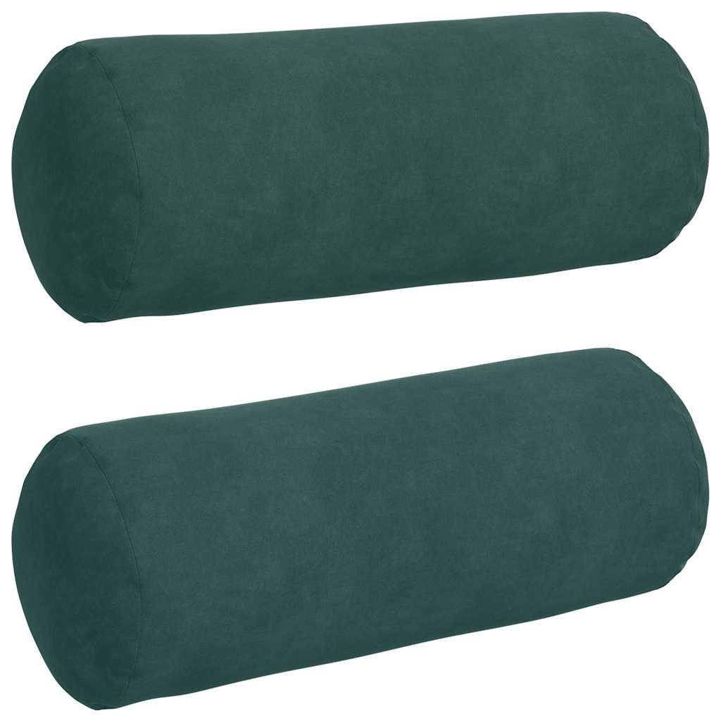 Μαξιλάρια Στήριγμα 2 pcs Σκούρο Πράσινο Ø 15 x 40 εκ - Pakobazaar