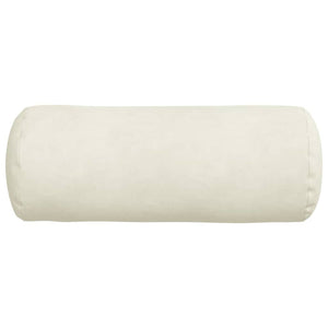 Μαξιλάρια Στήριγμα 2 pcs Κρεμ Ø 15 x 40 εκ Υφασμάτινο Κορντουρά
