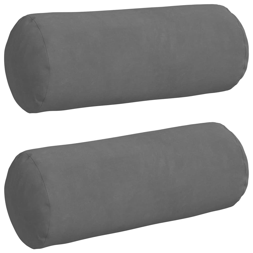 Μαξιλάρια Στήριγμα 2 pcs Σκούρο Γκρι Ø 15 x 40 εκ