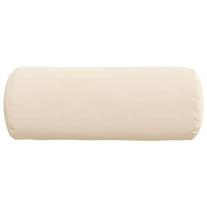 Μαξιλάρια Στήριγμα 2 pcs Μπεζ Ø 15 x 40 εκ Ύφασμα Μικροΐνας