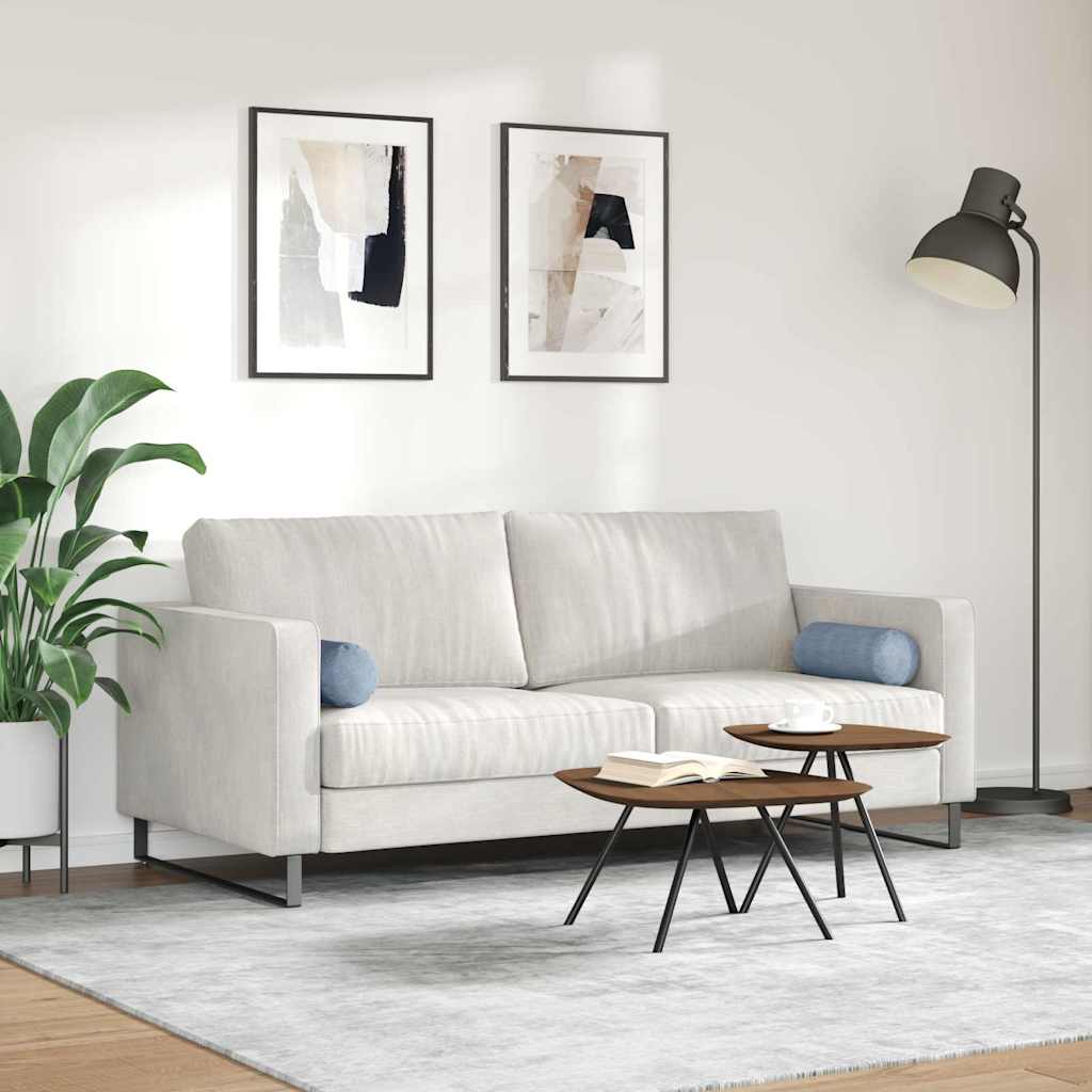 Μαξιλάρια Στήριγμα 2 pcs Μπλε Ø 15 x 40 εκ Υφασμάτινο Κορντουρά