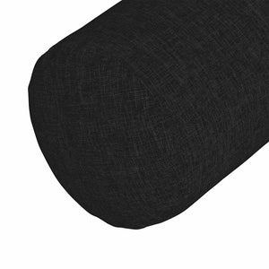 Μαξιλάρια Στήριγμα 2 pcs Μαύρο Ø 25 x 70 cm ύφασμα - Pakobazaar