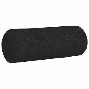 Μαξιλάρια Στήριγμα 2 pcs Μαύρο Ø 25 x 70 cm ύφασμα - Pakobazaar