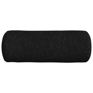 Μαξιλάρια Στήριγμα 2 pcs Μαύρο Ø 25 x 70 cm ύφασμα - Pakobazaar