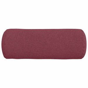 Μαξιλάρια Στήριγμα 2 pcs Κόκκινο Ø 25 x 70 cm ύφασμα - Pakobazaar