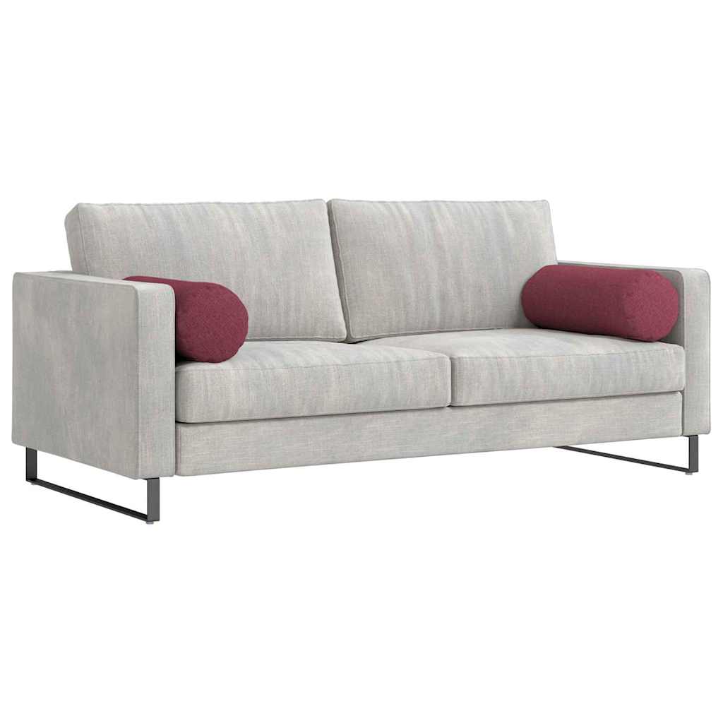 Μαξιλάρια Στήριγμα 2 pcs Κόκκινο Ø 25 x 70 cm ύφασμα - Pakobazaar