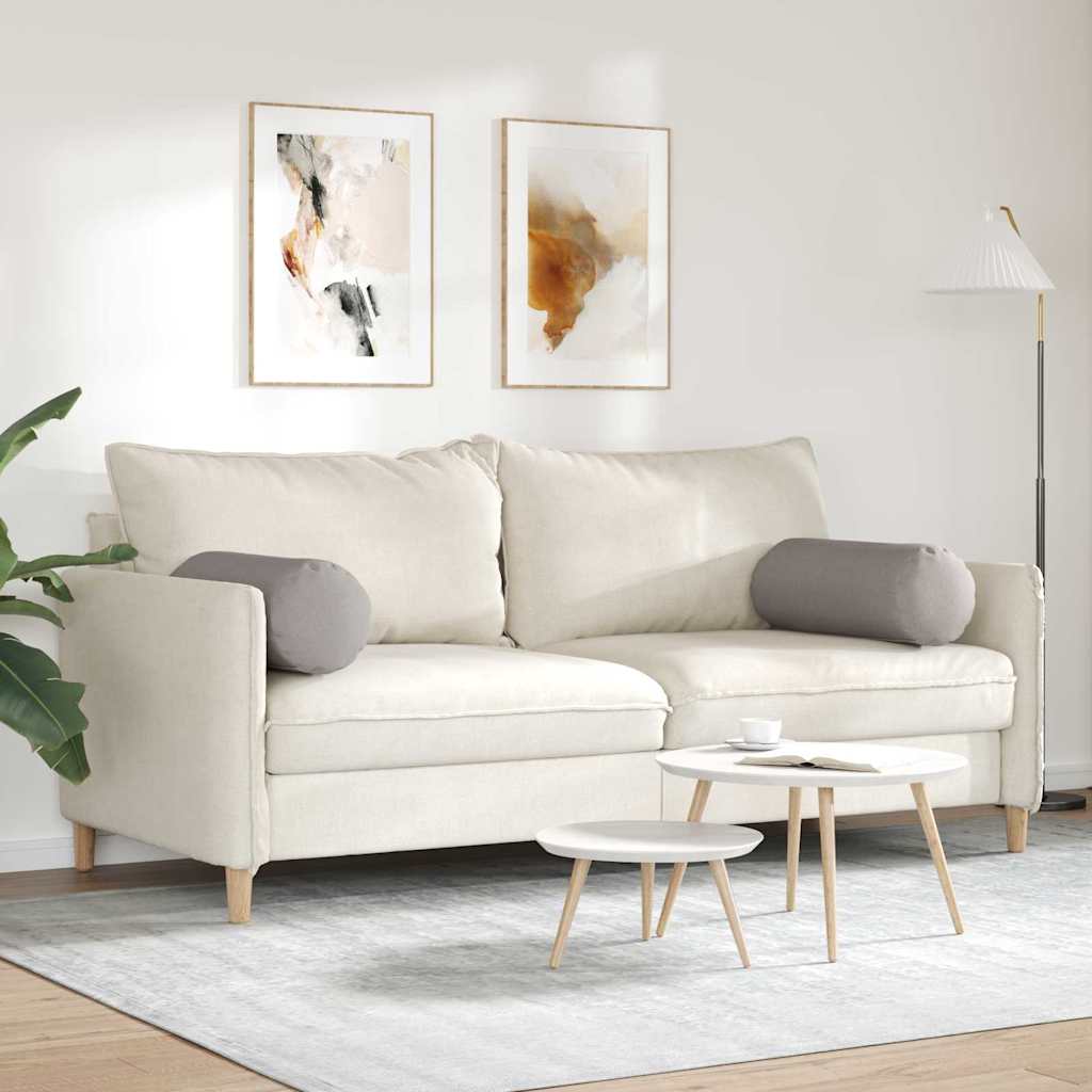 Μαξιλάρια Στήριγμα 2 pcs Taupe Ø 25 x 70 cm ύφασμα