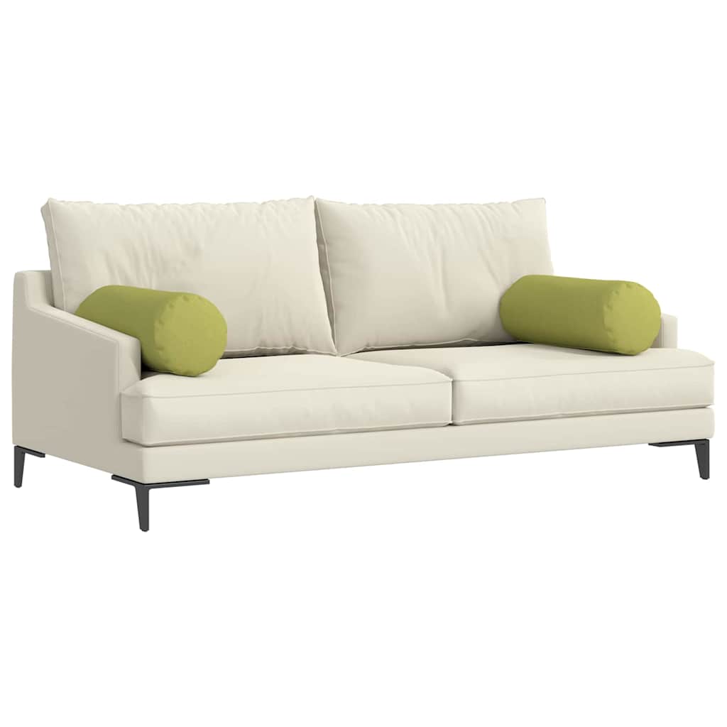 Μαξιλάρια Στήριγμα 2 pcs Ανοιχτό Πράσινο Ø 25 x 70 cm ύφασμα