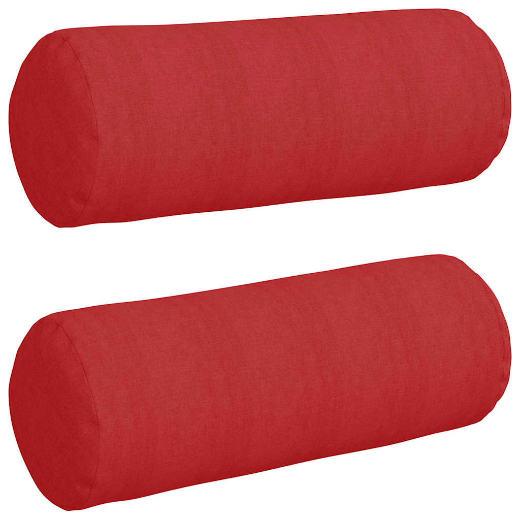 Μαξιλάρια Στήριγμα 2 pcs Κόκκινο Ø 25 x 70 cm ύφασμα