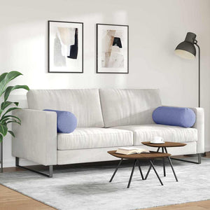 Μαξιλάρια Στήριγμα 2 pcs Μπλε τζην Ø 25 x 70 cm ύφασμα - Pakobazaar