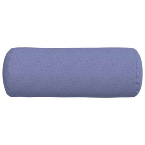 Μαξιλάρια Στήριγμα 2 pcs Μπλε τζην Ø 25 x 70 cm ύφασμα - Pakobazaar
