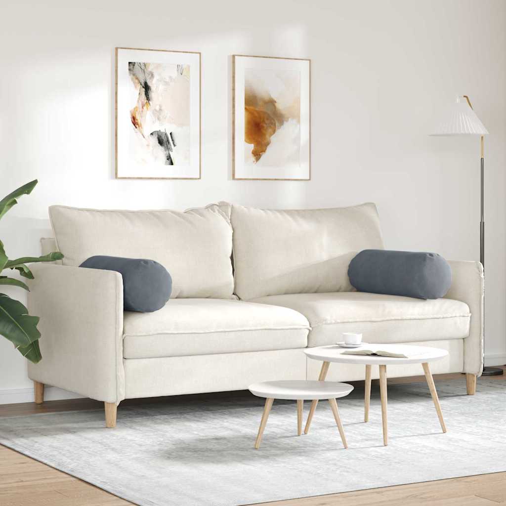 Μαξιλάρια Στήριγμα 2 pcs Σκούρο Γκρι Ø 25 x 70 cm