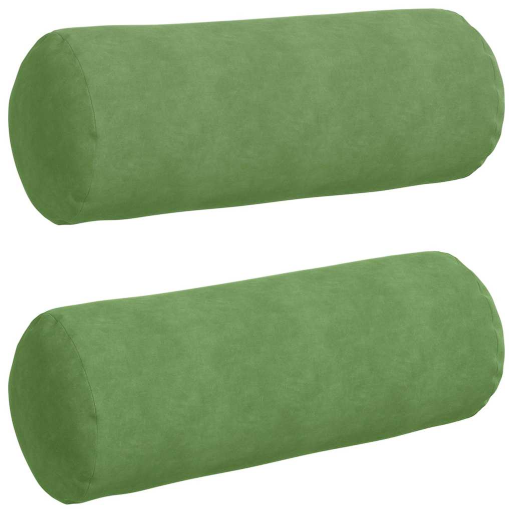Μαξιλάρια Στήριγμα 2 pcs Ανοιχτό Πράσινο Ø 25 x 70 cm