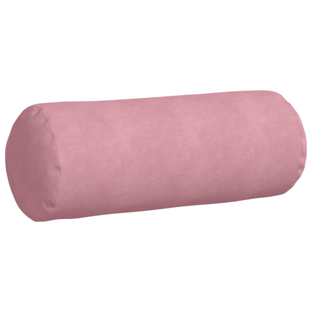 Μαξιλάρια Στήριγμα 2 pcs Ροζ Ø 25 x 70 cm Υφασμάτινο Κορντουρά