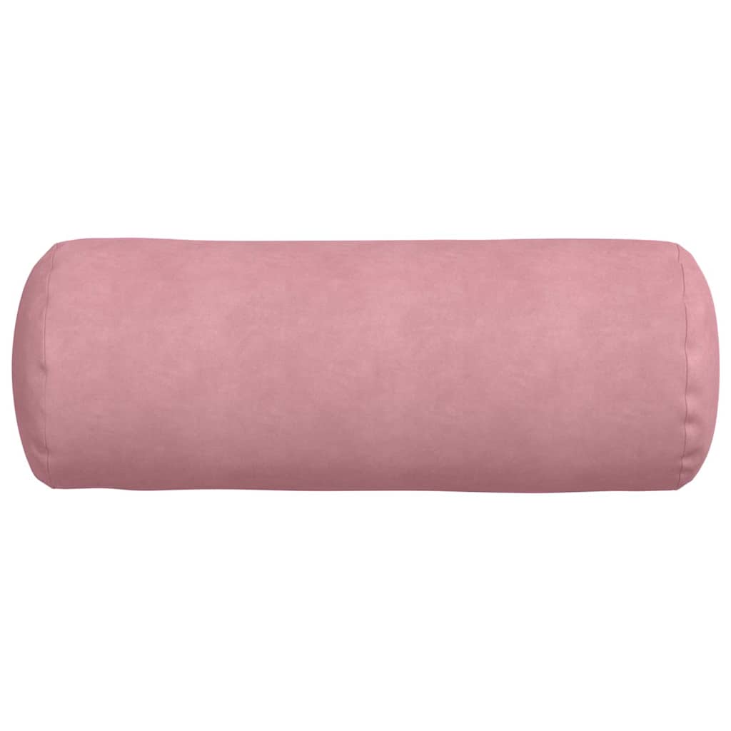Μαξιλάρια Στήριγμα 2 pcs Ροζ Ø 25 x 70 cm Υφασμάτινο Κορντουρά