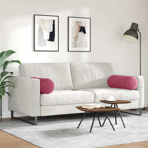 Μαξιλάρια Στήριγμα 2 pcs Κόκκινο Ø 25 x 70 cm - Pakobazaar