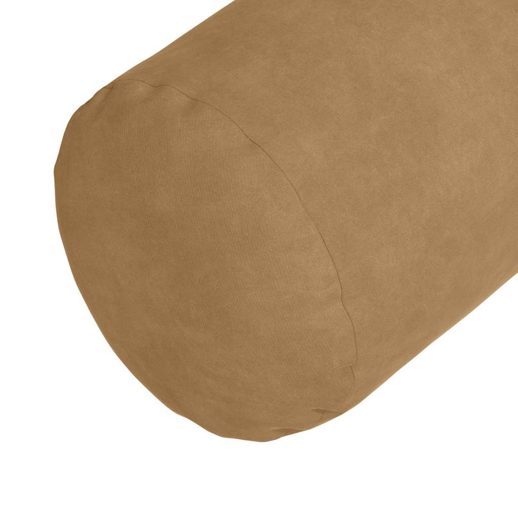 Μαξιλάρια Στήριγμα 2 pcs Καφέ Ø 25 x 70 cm Υφασμάτινο Κορντουρά