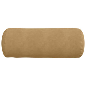 Μαξιλάρια Στήριγμα 2 pcs Καφέ Ø 25 x 70 cm Υφασμάτινο Κορντουρά