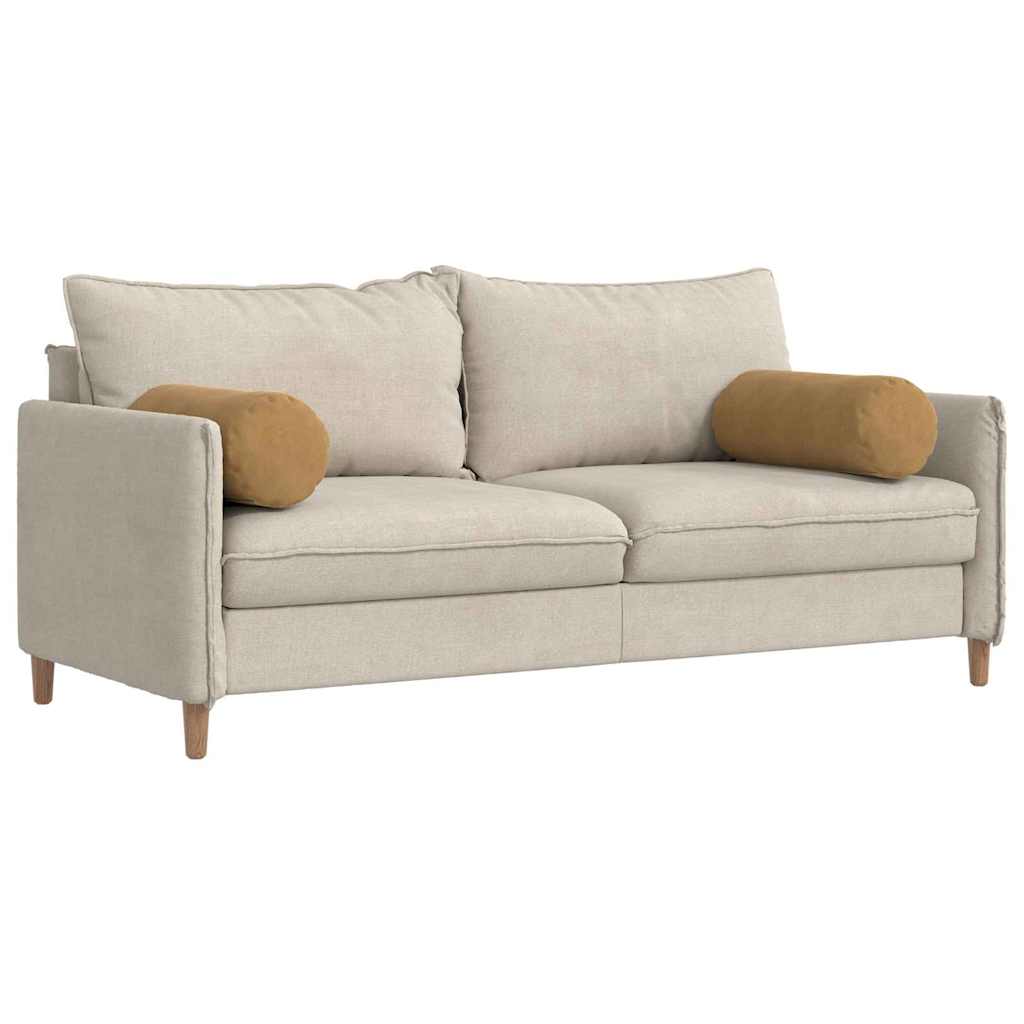 Μαξιλάρια Στήριγμα 2 pcs Καφέ Ø 25 x 70 cm Υφασμάτινο Κορντουρά