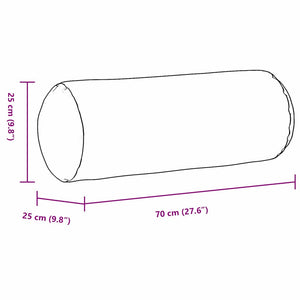 Μαξιλάρια Στήριγμα 2 pcs Θαλασσί Ø 25 x 70 cm
