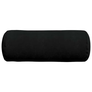 Μαξιλάρια Στήριγμα 2 pcs Μαύρο Ø 25 x 70 cm Ύφασμα Μικροΐνας - Pakobazaar