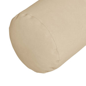 Μαξιλάρια Στήριγμα 2 pcs Κρεμ Ø 25 x 70 cm Ύφασμα Μικροΐνας