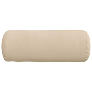 Μαξιλάρια Στήριγμα 2 pcs Κρεμ Ø 25 x 70 cm Ύφασμα Μικροΐνας