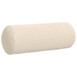 Μαξιλάρια Στήριγμα 2 pcs Μπεζ Ø 25 x 70 cm Ύφασμα Μικροΐνας