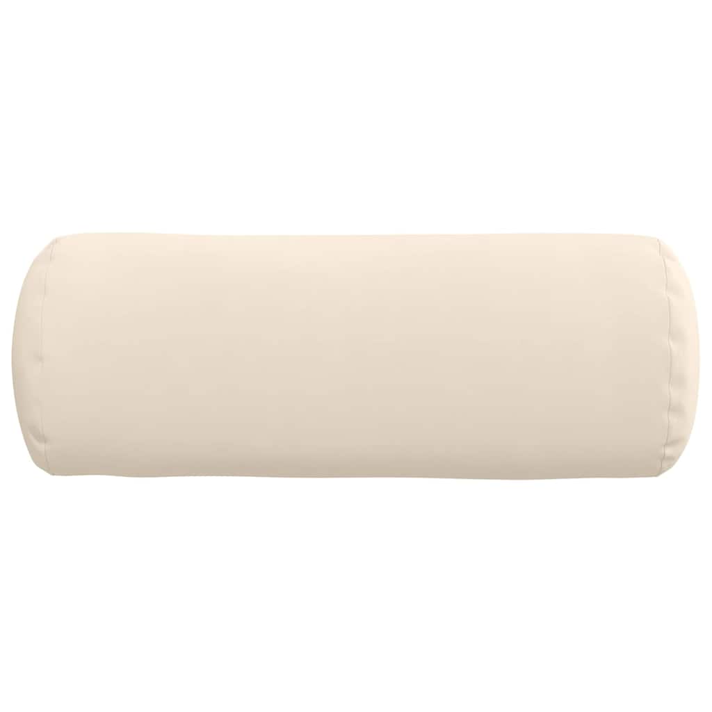 Μαξιλάρια Στήριγμα 2 pcs Μπεζ Ø 25 x 70 cm Ύφασμα Μικροΐνας