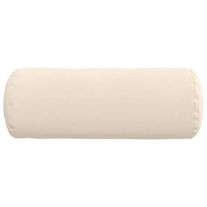 Μαξιλάρια Στήριγμα 2 pcs Μπεζ Ø 25 x 70 cm Ύφασμα Μικροΐνας
