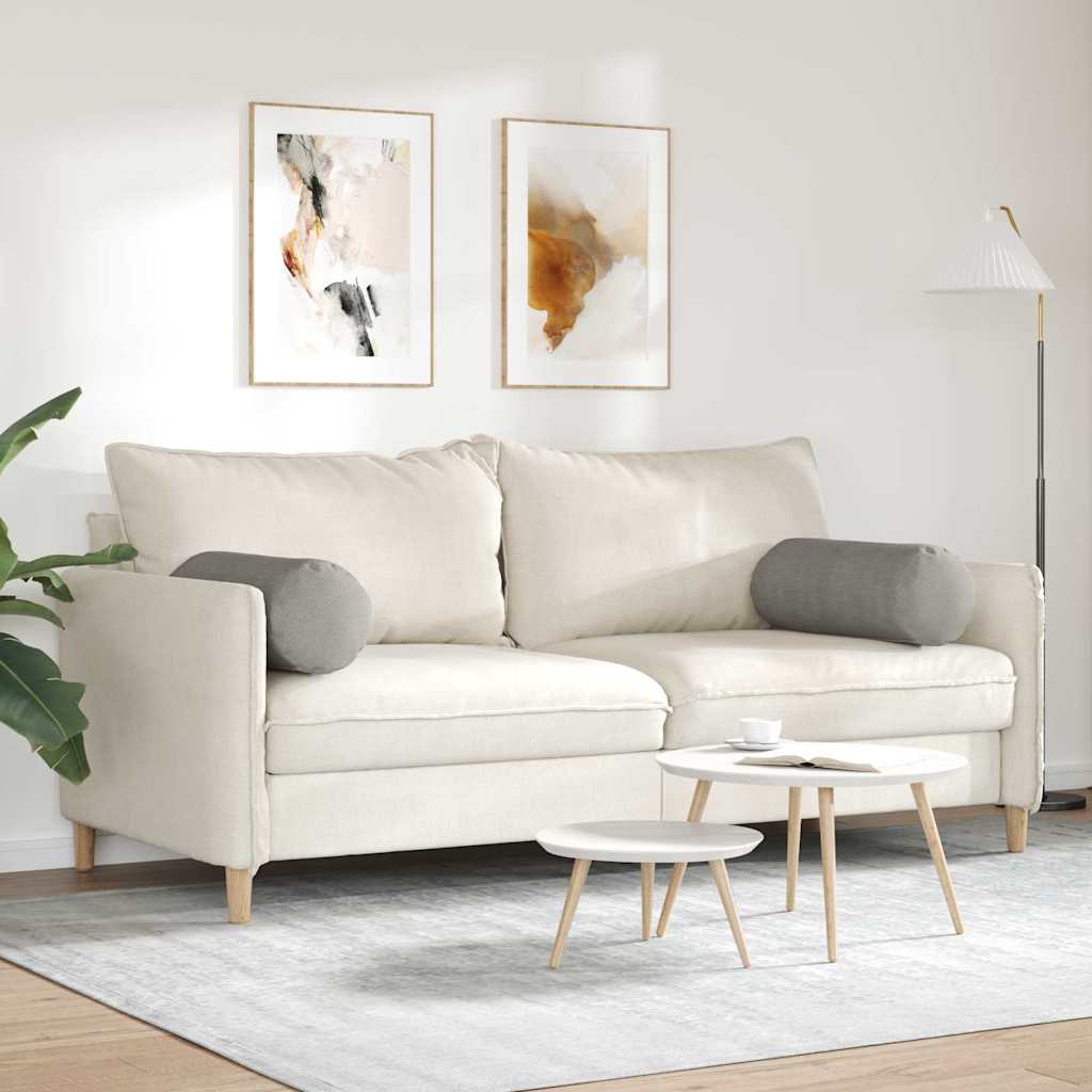 Μαξιλάρια Στήριγμα 2 pcs Ανοιχτό γκρι Ø 25 x 70 cm - Pakobazaar