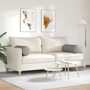Μαξιλάρια Στήριγμα 2 pcs Ανοιχτό γκρι Ø 25 x 70 cm - Pakobazaar