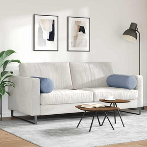 Μαξιλάρια Στήριγμα 2 pcs Μπλε Ø 25 x 70 cm Υφασμάτινο Κορντουρά