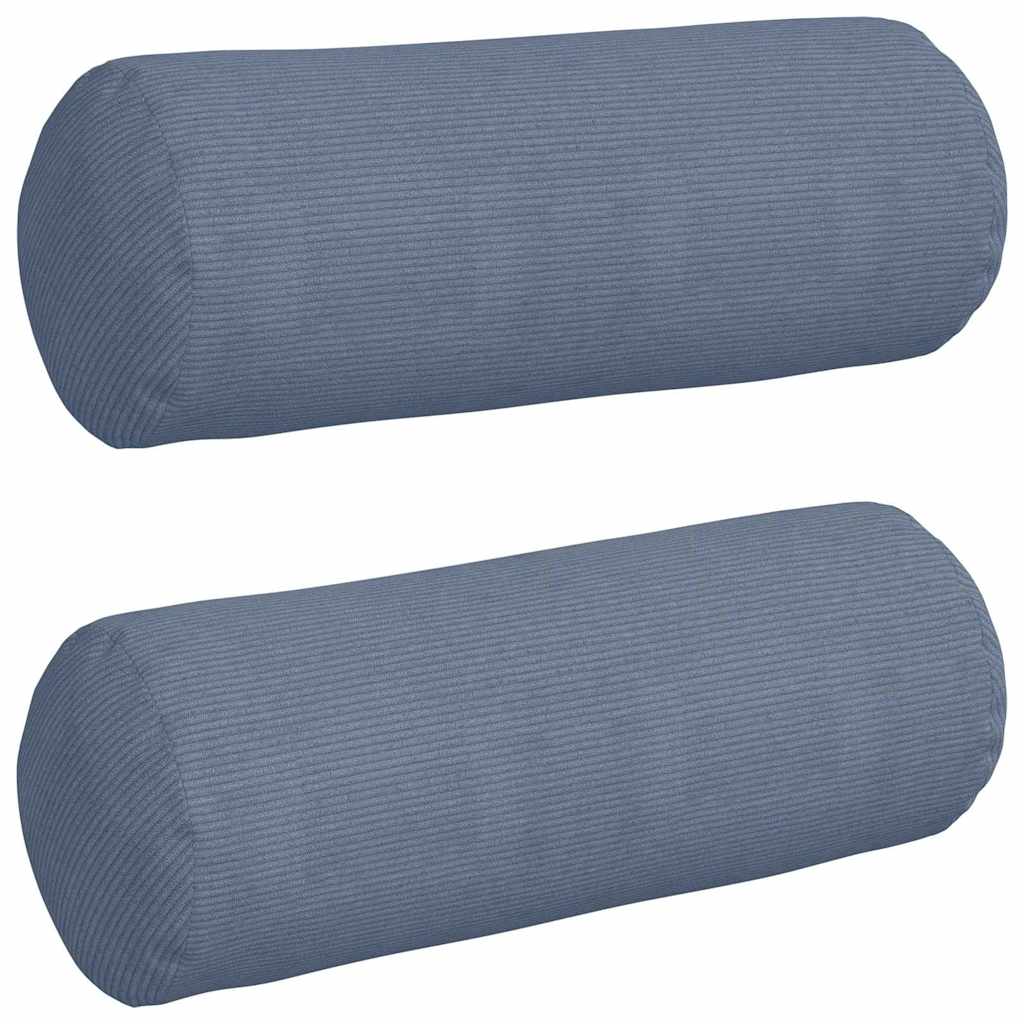 Μαξιλάρια Στήριγμα 2 pcs Μπλε Ø 25 x 70 cm Υφασμάτινο Κορντουρά