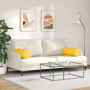 Μαξιλάρια Στήριγμα 2 pcs Απαλό Κίτρινο Ø 25 x 70 cm