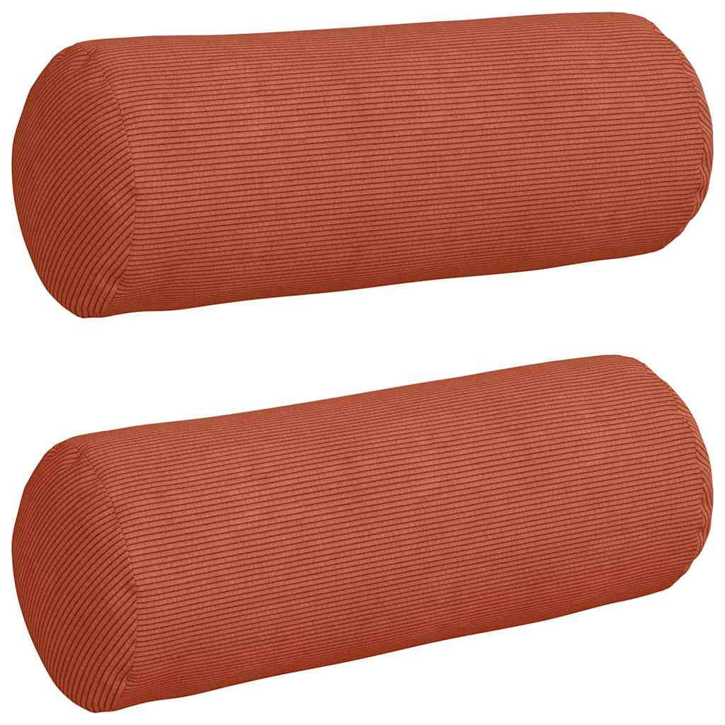Μαξιλάρια Στήριγμα 2 pcs Κόκκινο Πορτοκαλί Ø 25 x 70 cm