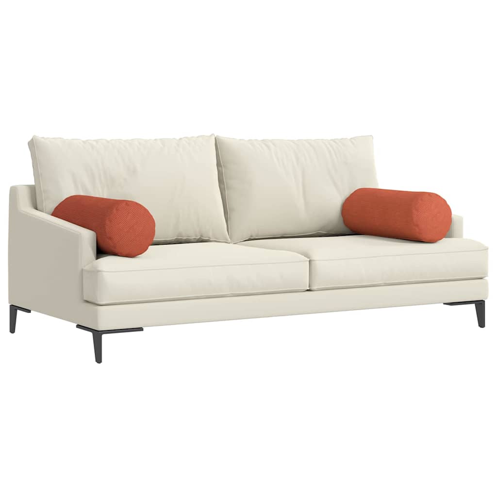 Μαξιλάρια Στήριγμα 2 pcs Κόκκινο Πορτοκαλί Ø 25 x 70 cm