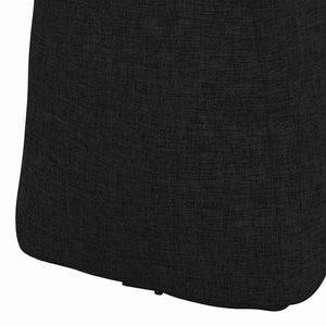 Μαξιλάρι Πλάτης Μαύρο 45 x 24 x 50 εκ ύφασμα - Pakobazaar